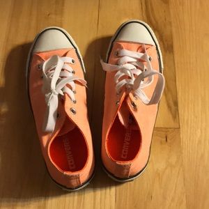 Almost new Neon Orange Converse